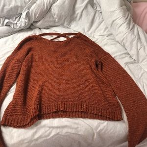 Forever 21 Criss Cross Back Sweater